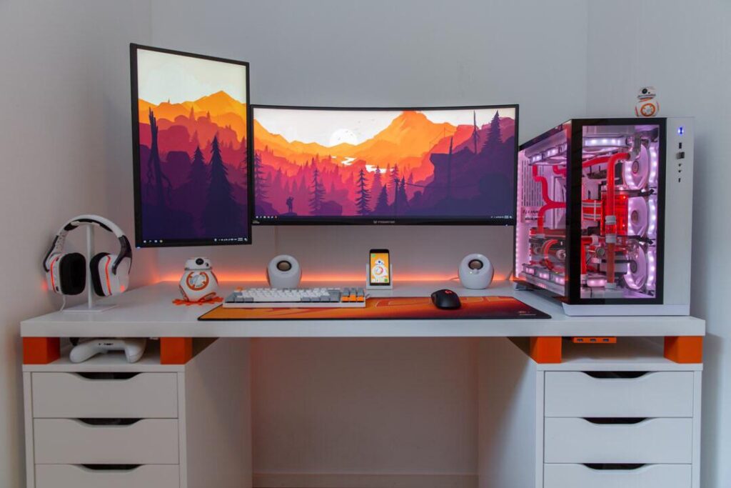 Put a light bar above the monitor to light up my desk area a bit, happy  with how it looks! Any suggestions? : r/battlestations