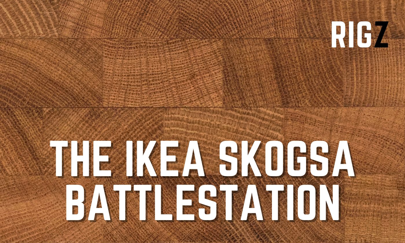 IKEA Skogsa Battlestation worktop